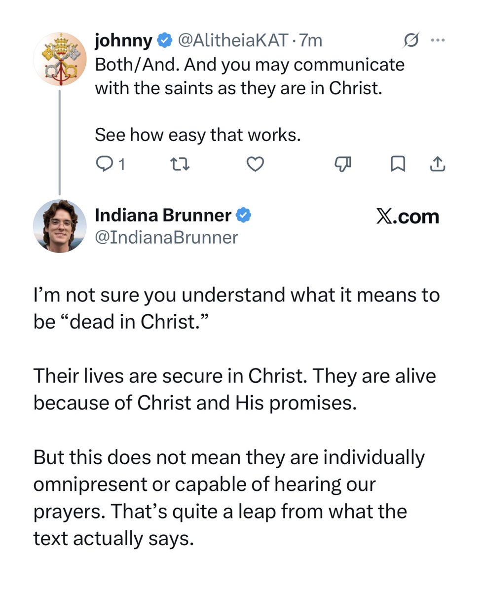 IndianaBrunner's tweet photo. They genuinely don’t have an answer for this. They cannot biblically explain how such a leap is warranted. https://t.co/MRVK9WoOyf