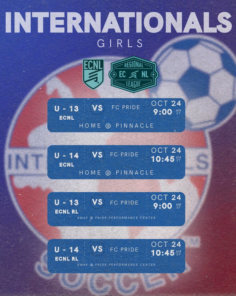 ISCgirls's tweet photo. 🗓️ This Weekend’s ISC Schedules 🗓️

Great opportunities against challenging opponents to bring home some wins!

#AllForOneOneForAll #ISC50 https://t.co/8l9j16q1TL