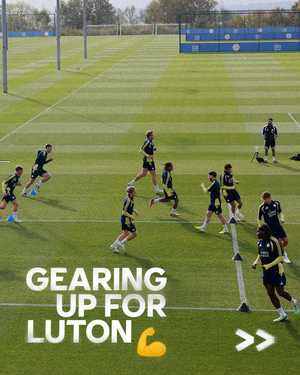LCFC's tweet photo. Putting in the pre-Luton work 🤛

#LUTLEI https://t.co/v0YXii8CZO