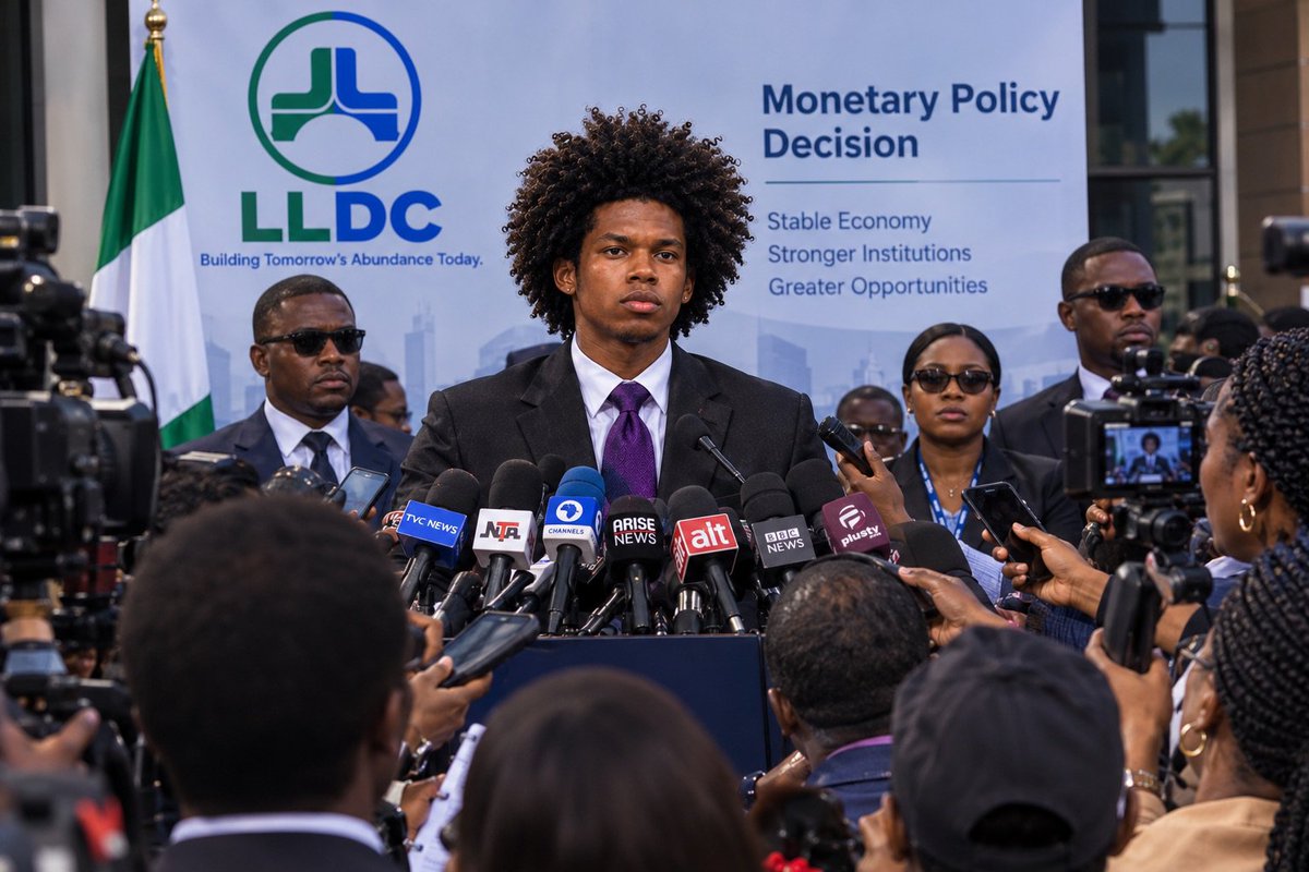emini_king_'s tweet photo. Addressing the press on our vision for a stronger Lagos Life economy. 💚💙
Stable economy. Stronger institutions. Greater opportunities.
@LagosLifeApp @lldc_official @Shalom_HeyEliy
#LagosLife #LLDC #CBNGovernor https://t.co/7XxQeNvo03