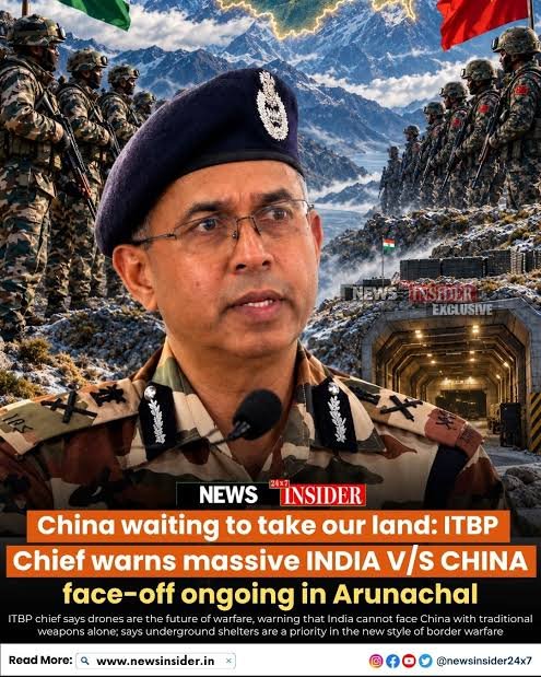 Manav2301's tweet photo. हमारे देश के ITBP चीफ साहब कह रहे हैं कि चीन का मुकाबला पारंपरिक तरीकों से करना बेहद मुश्किल हो सकता है।

देश लोगों को अब यह सोचना चाहिए कि आखिर हमारी हालत यहाँ तक पहुँची कैसे...?

एक तरफ चीन की सैन्य ताकत और आधुनिक तकनीक के बलबूते हमें चुनौती दे रहा है ।

और हम हैं कि हिंदू-मुसलमान में उलझे हुए हैं।

किसी को हिंदू राष्ट्र बनाना है, किसी को भारत तोड़ना है, तो कोई कह कर रहा है कि RSS अपनी लाठी से ही चीन को पीट देगा!

अरे लफ्फेबाजी से उठकर सोचो ..
और चीन की चुनौतियों को गंभीरता से लेना शुरू करो ...वरना..

आगे कुछ लिख दूंगा तो देशद्रोही कहलाऊंगा ।