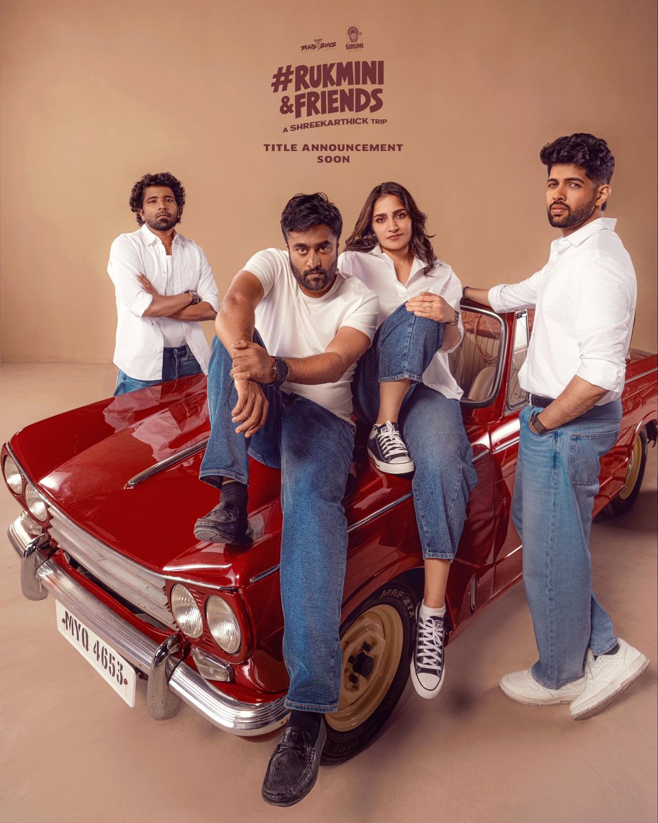 Tolly_BOXOFFICE's tweet photo. We found our #THARA! 🚙❤️
The Crazy GANG is officially complete with @rukminitweets joining the ride 🤩
Title 'R'eveal Soon🔥
#ShreeKarthick https://t.co/oX2oKAxgMC