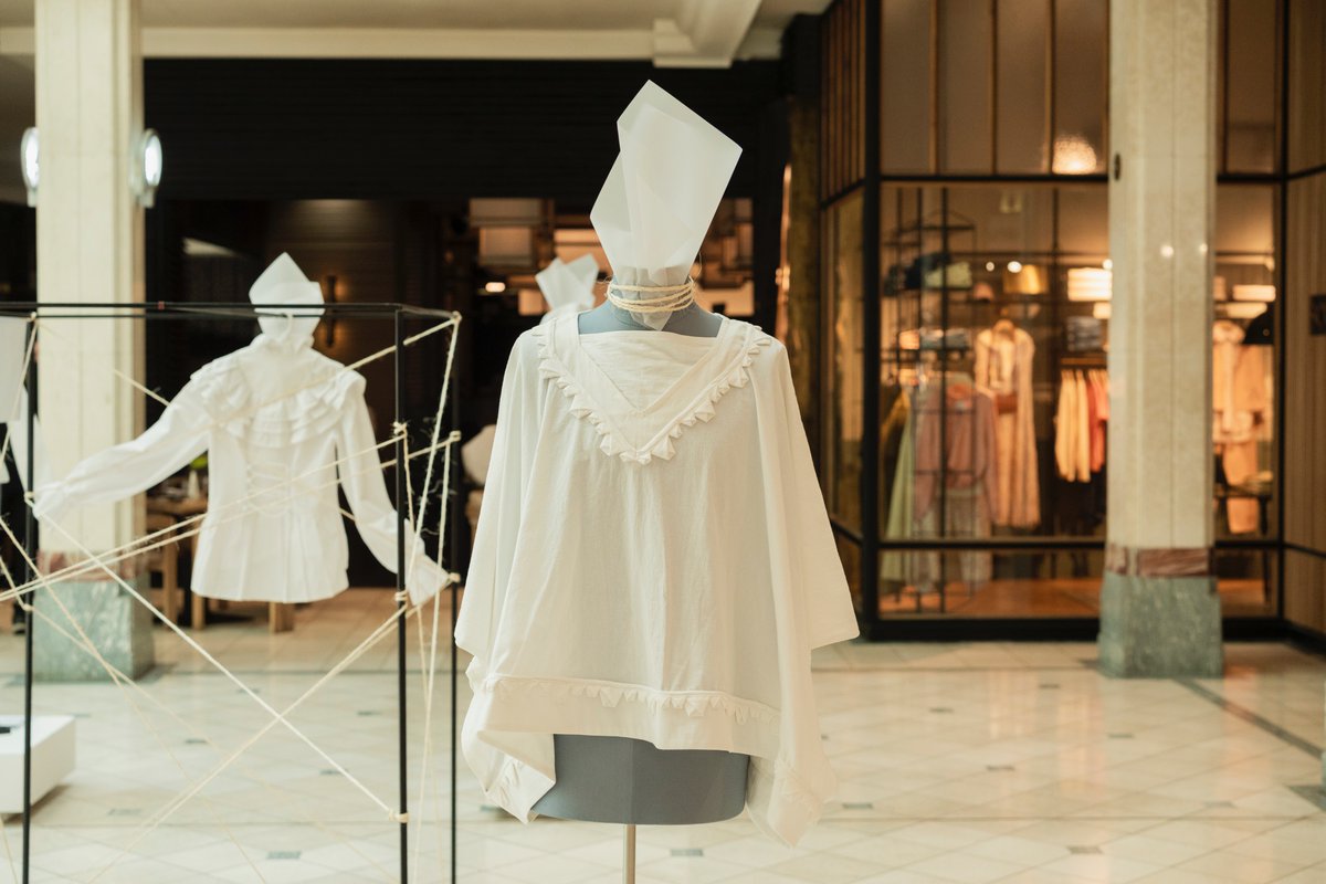 safashionweek's tweet photo. Five designers from @lisof  reimagine the classic shirt for #SAFWStudentCompetition. See their work at @hpchydeparkcorner, Centre Court. The winner will be announced on Sunday, 25 October. Swipe to meet the designers! #SAFW2026 https://t.co/51zZN1dyTY