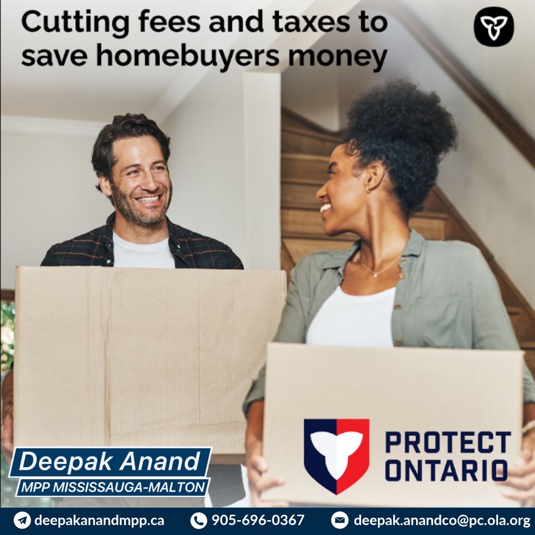 DeepakAnandMPP's tweet photo. We're making housing more affordable by:
✅ 🏠 Removing the full 13% HST from new homes
✅ 🏗️ Cutting development costs to help build homes faster and more affordably
Together, these measures could save homebuyers up to $200,000 off the cost of a new home.
https://t.co/Ld6AVET0d4 https://t.co/DnpO1I5NHo
