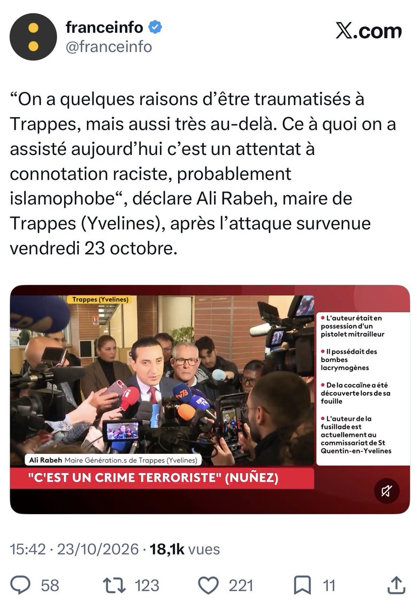 VLautard's tweet photo. Que fait l’islamiste fiché S Elias d’Imzalène, condamné en première instance en décembre 2024 à 5 mois de prison avec sursis pour « provocation publique à la haine » après avoir appelé à « mener l’intifada dans Paris », juste derrière le maire de Trappes, @alirabeh ? https://t.co/2frhQx5Hdj
