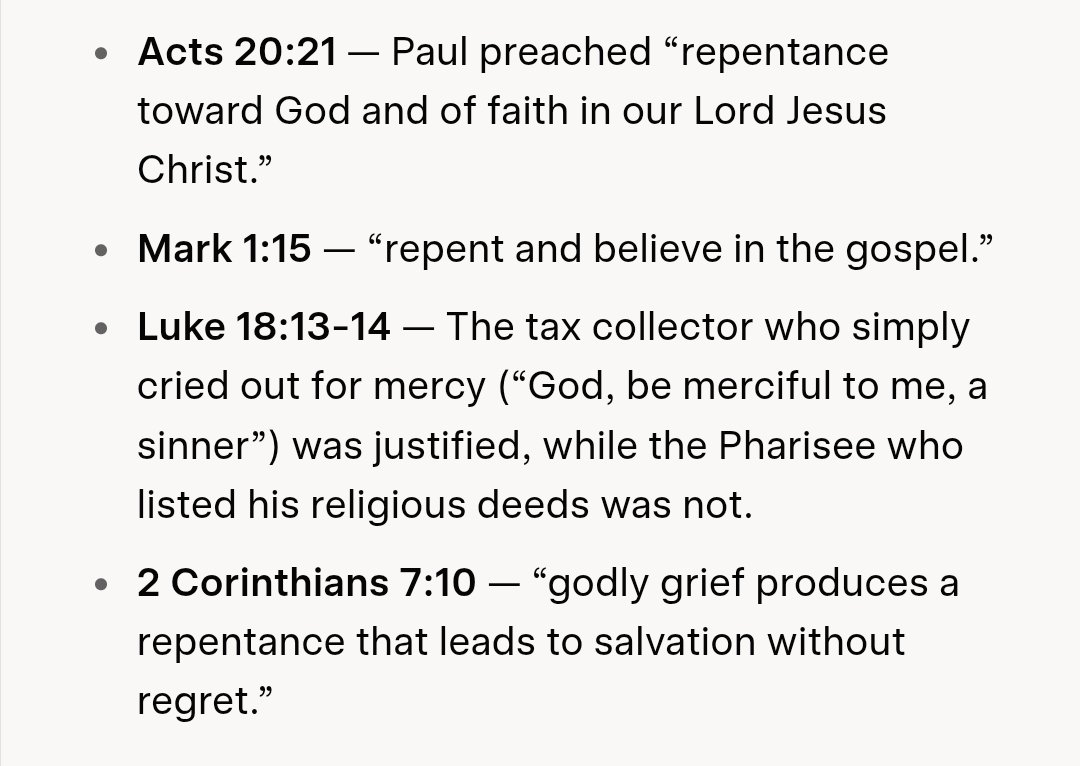 TYFDisciple's tweet photo. @RealRebecca65 @Steve09812 Repentance being about changing your mind and turning away. Picture 1.

Jesus's Blood being the payment for our sin debt and NOT repentance being the payment is pic 2. https://t.co/ciYUmmPe5d