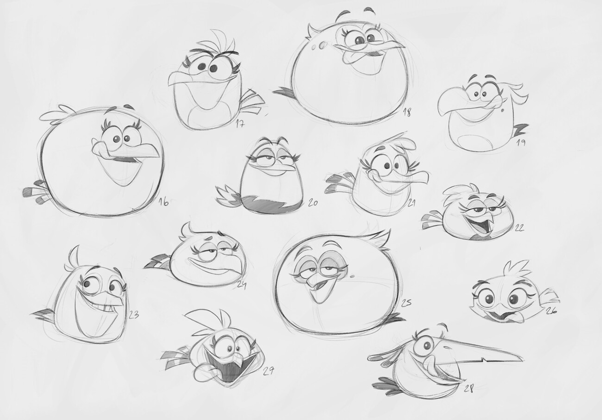 OddABFacts's tweet photo. Early designs for Angry Birds 2's Melody have been found on ArtStation. https://t.co/itK450LVSf