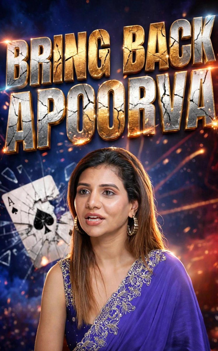 Shivabodishe's tweet photo. HOW MANY OF YOU WANT APOORVA’S RE-ENTRY? 🔥
She deserves one more chance to prove her game! 💯
#BiggBossTelugu10 
#BringBackApoorva https://t.co/AQLNMKu8R2