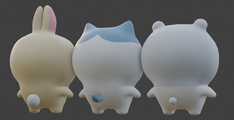 mizuburo206's tweet photo. ハチワレ、うさぎに続き、ちいかわも3Dファンアートを作ってみました〜✨

こんな感じかな🎵

何かシーンとか作ってみたいな♨️
また気分転換したいときとかにやってみたいと思います☺️🌈

#ちいかわファンアート #Blender https://t.co/1fYr1spBwQ