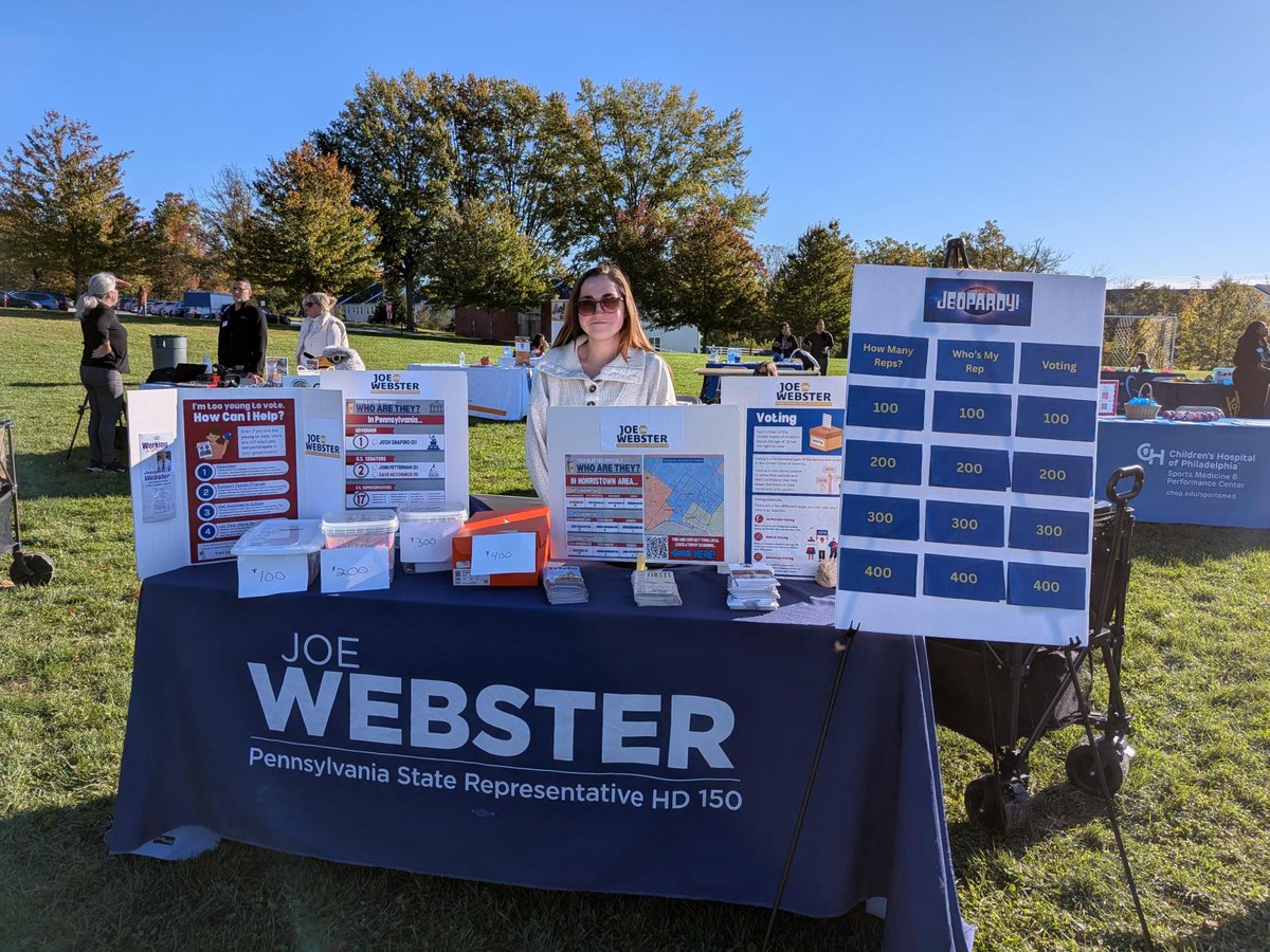 RepJoeWebster's tweet photo. On Tuesday, a few members of my team had the pleasure of participating in the annual 9th Grade Community Day at Norristown Area High School! Over 800 students were able to connect with local organizations, government offices, clubs and more. https://t.co/HFQbE2Lxcs