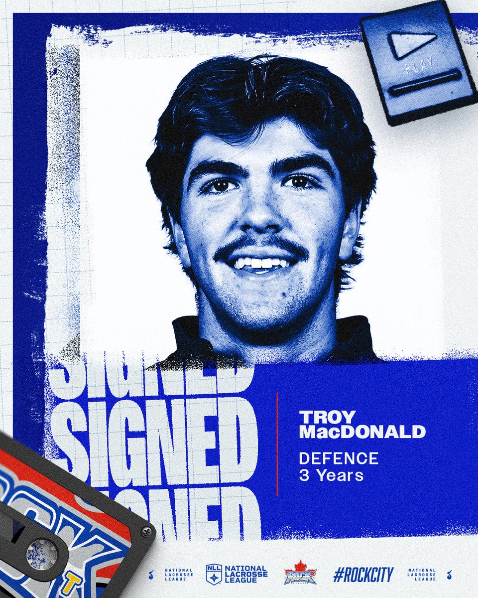 TorontoRockLax's tweet photo. The Rock have signed 2026 NLL Draft Picks Alexis Simard and Troy MacDonald to 3-year agreements.

#RockCity🎸 https://t.co/p6C1KYTne5