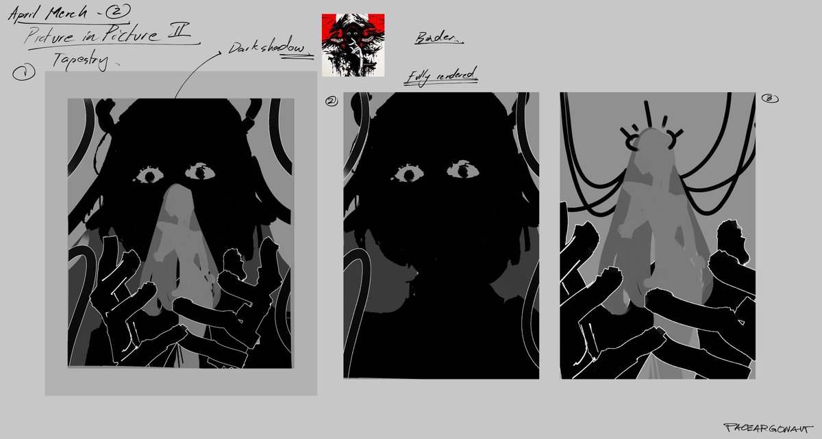 PaceArgonaut's tweet photo. The concepts for laynas tapestry and binder! #LaynaLazArt 
 
With the final art done by the amazing @donzduckart https://t.co/bBw5ZEANpe