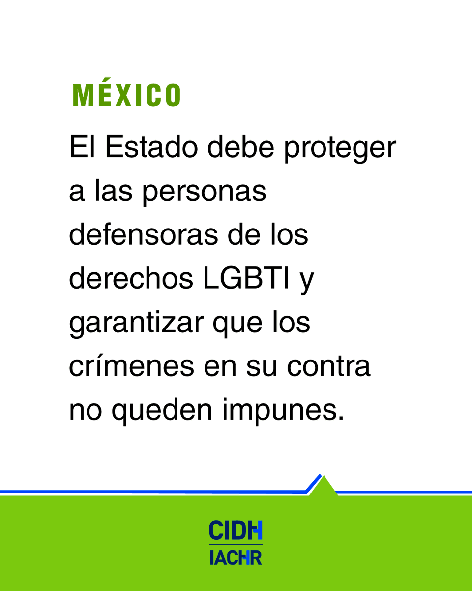 CIDH's tweet photo. #México: #CIDH condena el asesinato de Bárbara Simpson, mujer trans y defensora de los derechos de las personas #LGBTI, ocurrido el 17 de octubre en Acapulco. La Comisión llama al Estado a investigar los hechos con debida diligencia y perspectiva de género, respetar la identidad de género de la víctima y considerar si el crimen estuvo motivado por prejuicio, conforme a los estándares interamericanos.