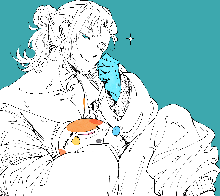 sinaliveatm's tweet photo. unbuttoned shirt, slipping jacket, smug face
source material : some big fih #JosuijiArt https://t.co/Mu6v1kKW6A