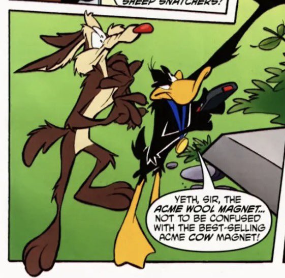 Swamped_casket's tweet photo. I’m actually a really big fan of Daffy teaming up with Ralph and Sam in the comics its very fun https://t.co/EyiKQSVTts