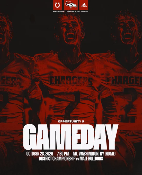 Image from Bullitt East Football (@BE_Chargers)