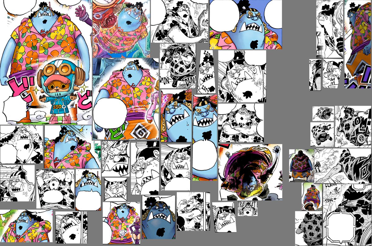 DazzieEdits's tweet photo. Jinbe (Eggead) [Best Of] Manga collage for drawing references
#OnePiece https://t.co/KpWkAJeI2F