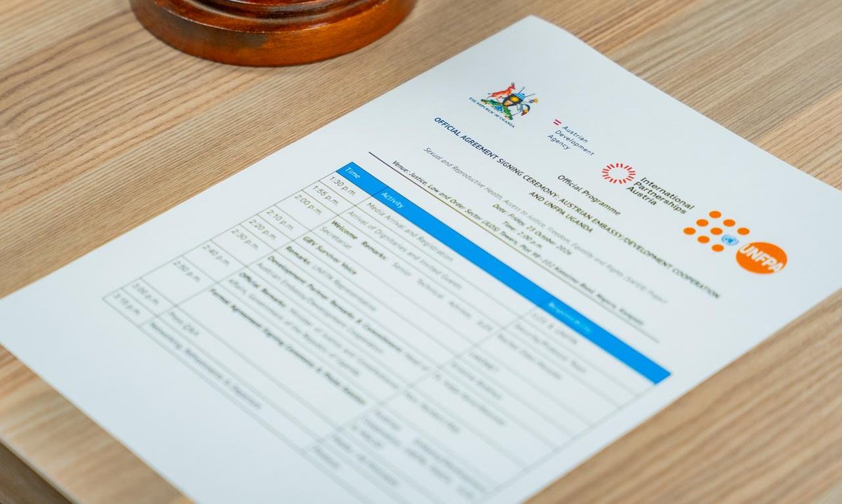 paulsenabulya's tweet photo. A new commitment to justice, equality, and the protection of rights takes centre stage in Kampala today! #SaferProjectUG

We are at JLOS Towers for the official signing ceremony of an agreement between the Austrian Embassy/Development Cooperation and @UNFPAUganda for the SAFER Project. This initiative aims to advance Sexual and Reproductive Health, access to justice, freedom, equality, and rights.

Today’s event focuses on justice and amplifying the voices of GBV survivors, marking a significant step towards strengthening protection, dignity, and access to rights.

Join the conversation. #SaferProjectUG
@Dr_Katjak