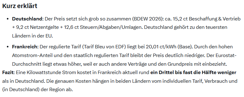 raidick63's tweet photo. @AxelFlasbarth Deutschland
ca. 36–37 ct/kWh

Frankreich
ca. 20–25 ct/kWh https://t.co/WoLqYCwY8W