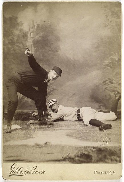 PublicDomainRev's tweet photo. Studio photographs of #baseball players from @nypl’s @Spalding Collection. The photographs feature players of different teams from New York and Philadelphia and seem to be mostly taken in the 1870s and 1880s. Lots more here: https://t.co/OGSmTCV1qx @mlb https://t.co/zas1m1NqHc
