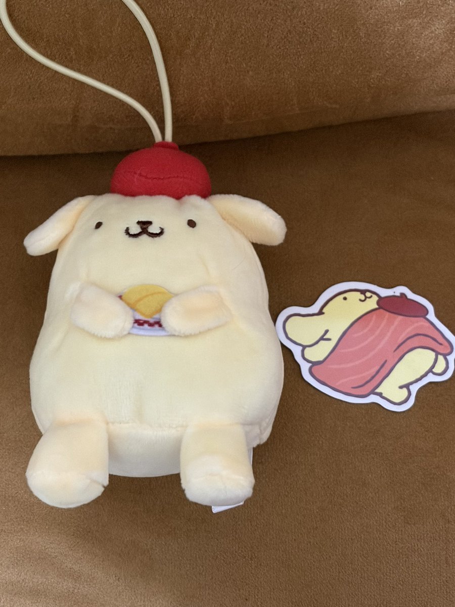 kaaaawape's tweet photo. 【交換】スシロー　コラボ　ポムポムプリン　マスコット　ピック

【譲】マスコット　たまご、
　　ピック　まぐろ
【求】マスコット　えび

秋田市手渡し可能。
郵送可能。
検索からでもお気軽にお声掛けください！ https://t.co/BEcZ6HJnfb