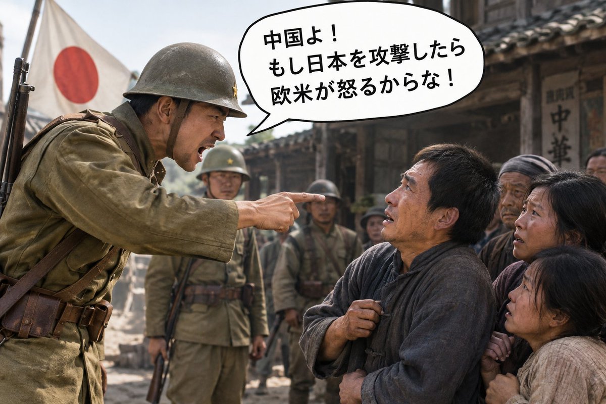 daiy_9Sen's tweet photo. VIVANTの決め台詞「中国よ！もし日本を攻撃したら欧米が怒るからな！」あまりにダサ過ぎて炎上

作中では西側諸国の軍事介入を示唆しました。 https://t.co/t6mqU7s2sQ https://t.co/JgFJ7nU0hM