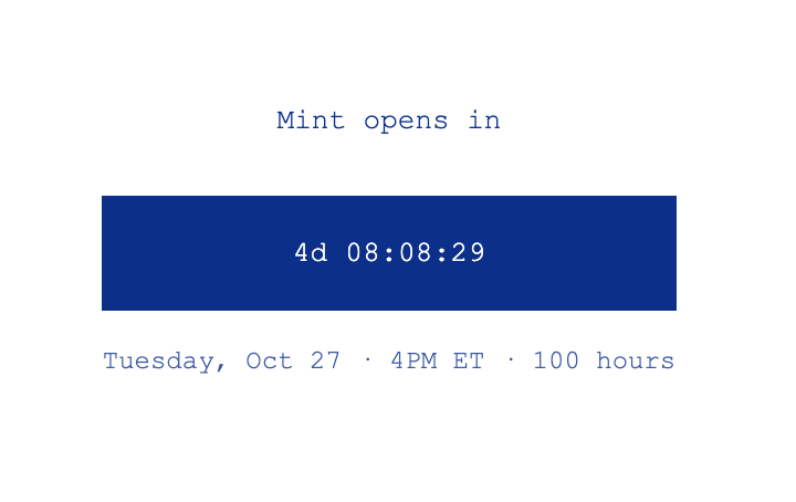 harto_fr's tweet photo. INFLATION mints Tuesday, Oct 27 · 4PM ET.
100 years of prices. 100 hours to mint. 

The century starts the second the mint opens.

Drop your wallet below. We'll pick the last 100. https://t.co/IiC4BPGEpd