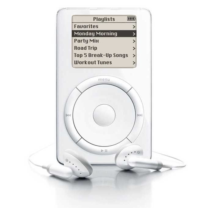 SVG__Collection's tweet photo. 25 years ago today, Apple introduced the very first iPod.

The original iPod, with 5 GB of storage and the claim of 1,000 songs in your pocket. A hard-drive player that moved digital music from the computer into everyday use. https://t.co/Zxq7hve9hz