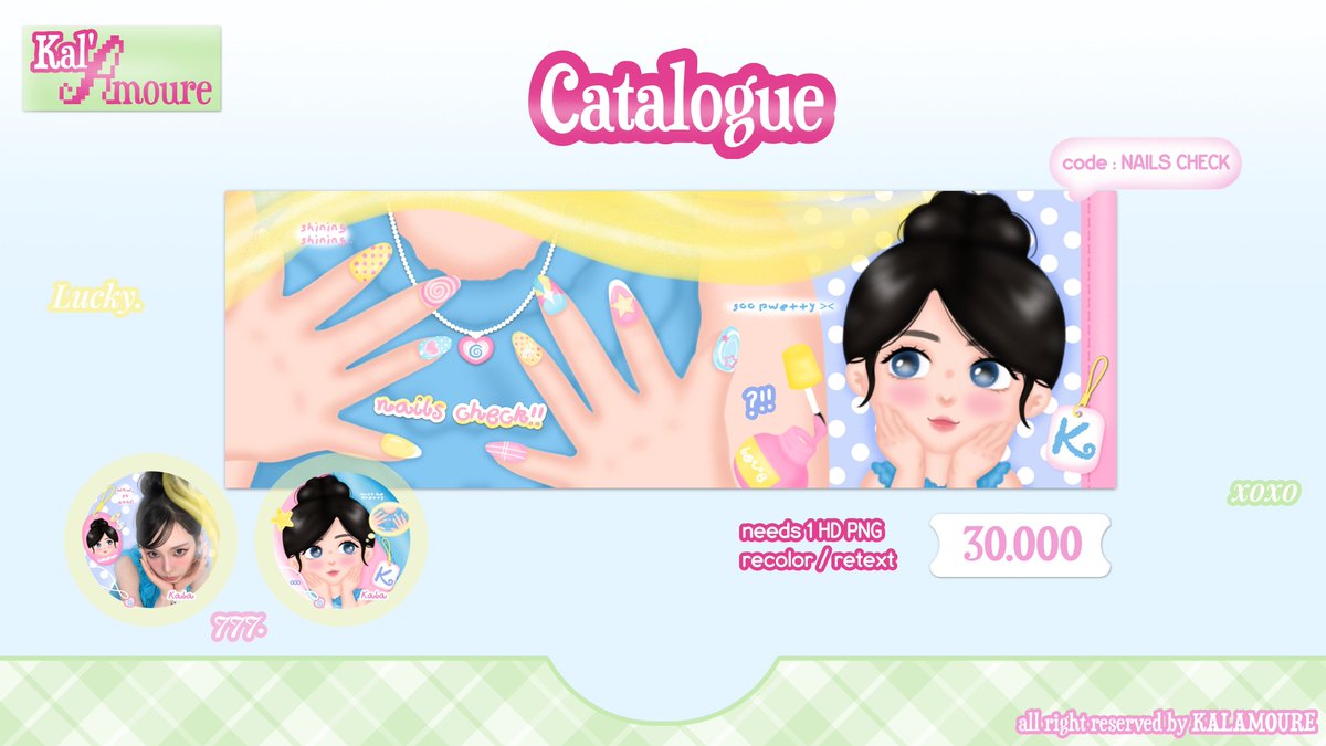 KALAMOURE's tweet photo. ഒ·˚ help repost! thanku💗

hola! dalam rangka kambek, kala open request utk katalog dibawah dg special promo 10% off + free layout rs dibawah (bebas pilih, rename only)😍

info lanjutan dibawah yaah! 👇

#bealanjaㅤ https://t.co/npGp3MropH