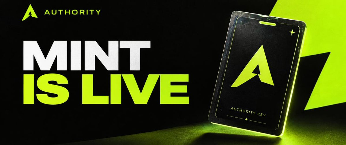 AuthorityPPA's tweet photo. PUBLIC MINT LIVE FOR A LIMITED TIME

Mint: https://t.co/yg6i31ZLsk

Opensea: https://t.co/Xdmm8rKEFz

You can only get into the quest for campaigns by holding a number yet to be disclosed. 

Claiming of the revenue details will be on the platform.

$AUTHORITY 50% will be claimable, rest 50% is staked for Holders

more details dropping post public.