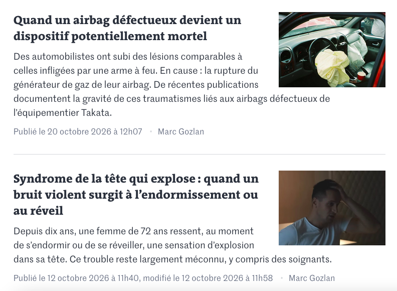 MarcGozlan's tweet photo. Les deux derniers billets sur ‘Réalités Biomédicales’
https://t.co/u7PfTcLrV8
Au programme : accidentologie, médecine d’urgence, médecine légale, chirurgie reconstructrice, neurologie, médecine du sommeil https://t.co/FXJ2N1voNx