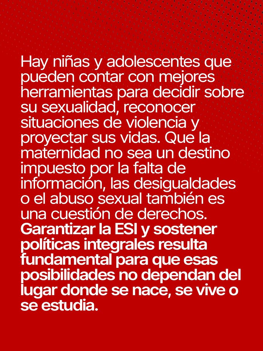 LaVanguardiaArg's tweet photo. 🫂 A veinte años de la Ley 26.150, un balance sobre el impacto de la Educación Sexual Integral en las aulas, la prevención de violencias y la baja en la fecundidad adolescente. El peligro del abandono estatal y los desafíos que siguen vigentes.

✍️ @dolocova2025 https://t.co/imNuEPdgWA