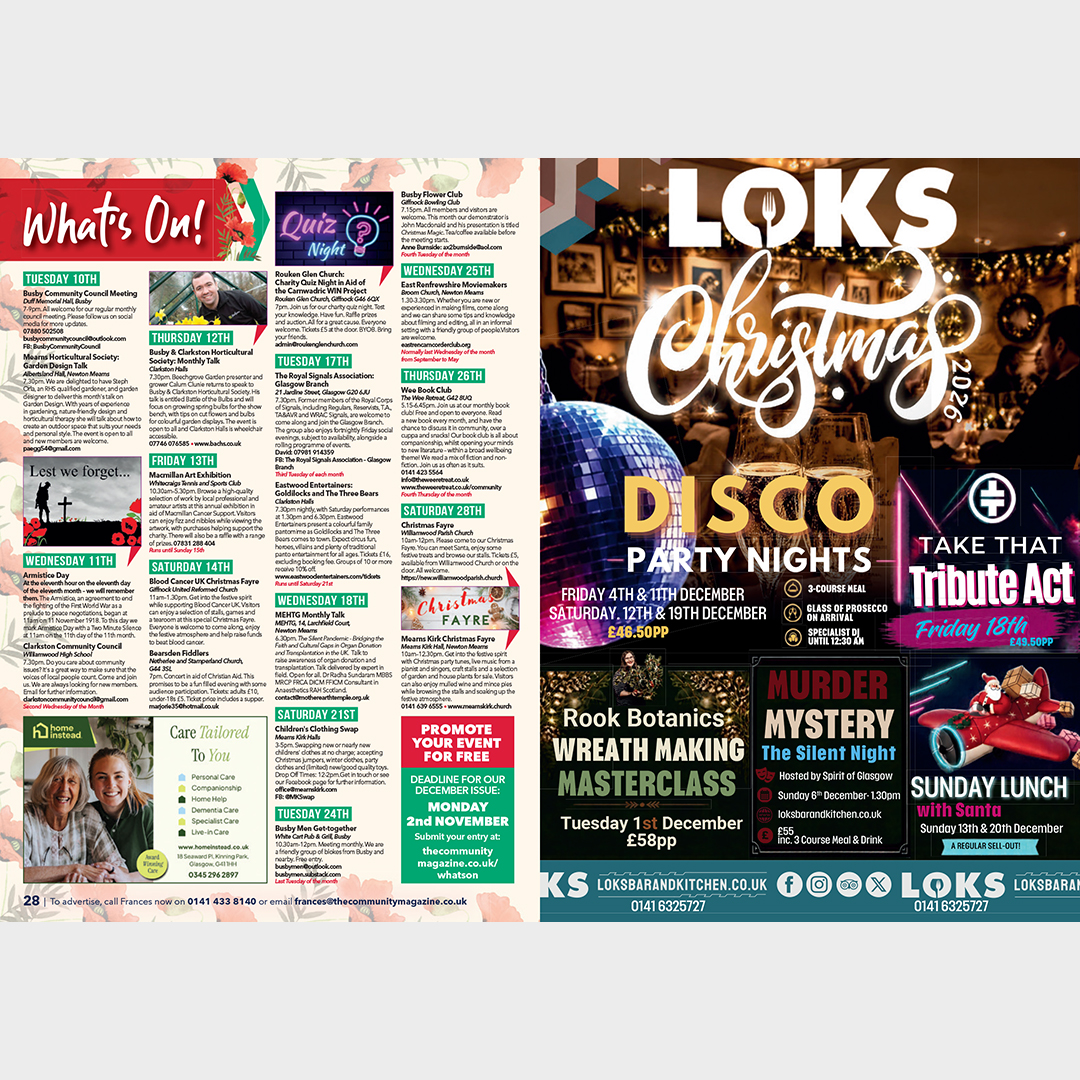 CommunityMagNMC's tweet photo. Here's your What's On Diary for October. You can check the full schedule and the rest of our eBook by CLICKING HERE: https://t.co/9VkQNPsDWV https://t.co/aqZrYPc5mz