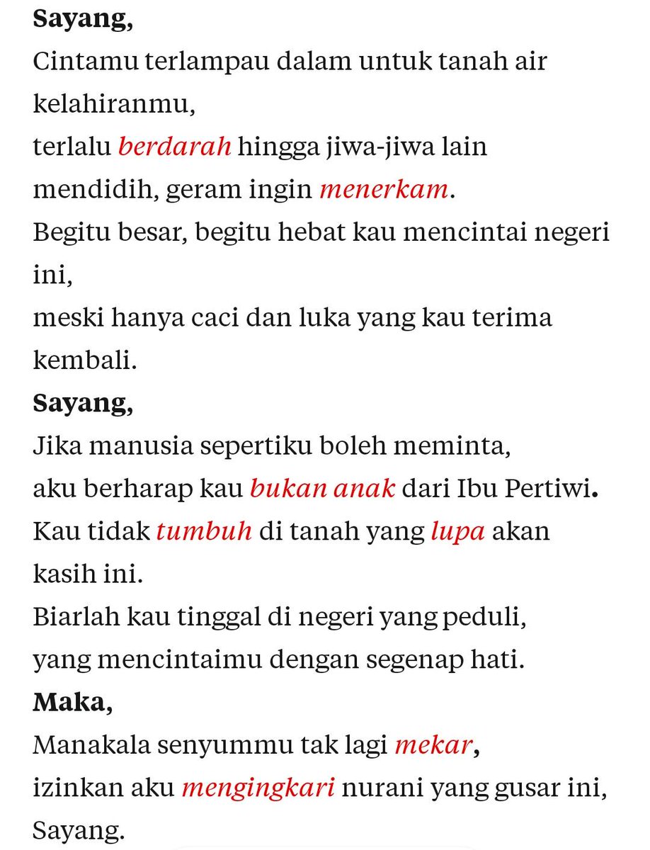 pencorner's tweet photo. Kepada jiwa yang sedang berdarah di tanah kelahiran...
🖊️ Drpranaya https://t.co/J04fTbXrWg