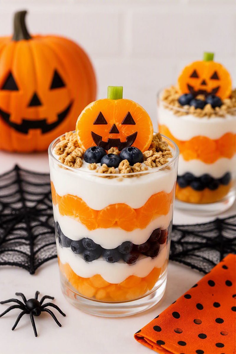 CommJacobs's tweet photo. 🎃 Celebrate the season with festive snacks that encourage children to explore healthy foods. Try ideas like pumpkin parfaits, veggie jack-o'-lanterns, or whole grain pumpkin muffins. Find snack and activity inspiration here: https://t.co/PFuUYzciUj https://t.co/r9MdV5gE3D