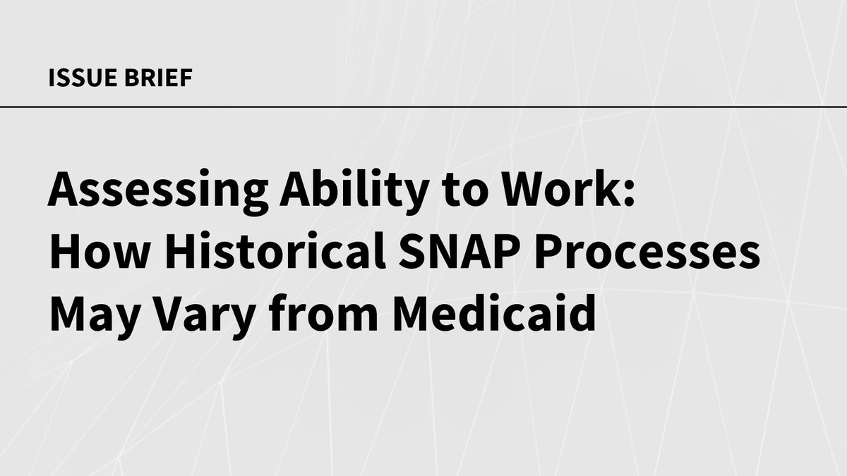 KFF's tweet photo. States will soon need to verify who qualifies for a medical exemption from Medicaid work requirements. 

Our new brief looks at how SNAP handles a similar exemption and what insights it may offer state Medicaid agencies: https://t.co/g8wcF8nZ8B https://t.co/y3rqQHk0QU