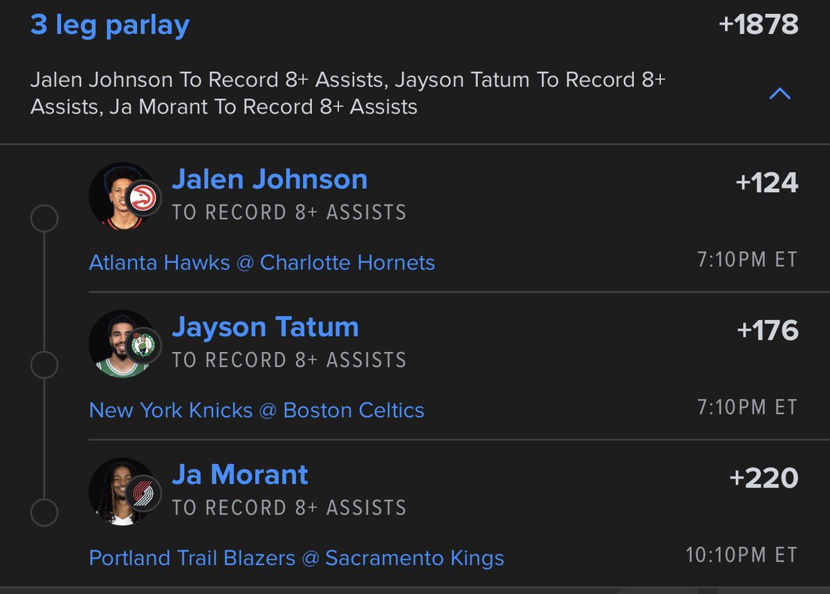 NextLevelBets_'s tweet photo. NBA TRIPLE J AST 

@Playbook https://t.co/4GhUDJ1Qy2