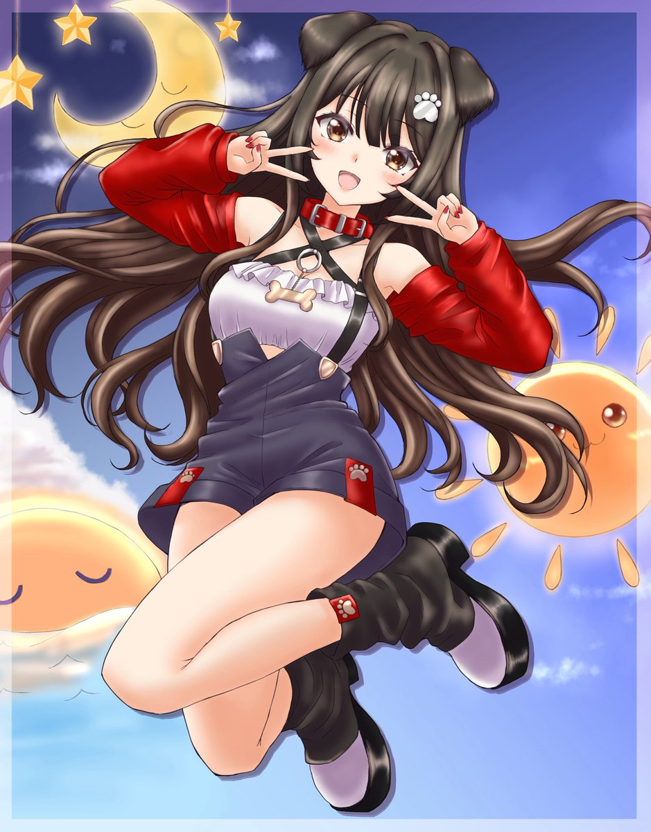 keikeikei202020's tweet photo. 遠吠きゃんちゃん✂️ファンアート完成〜！✨
朝から晩まで元気をお届け！☀️🌙

#きゃんすけっち https://t.co/ynPunrWQNF