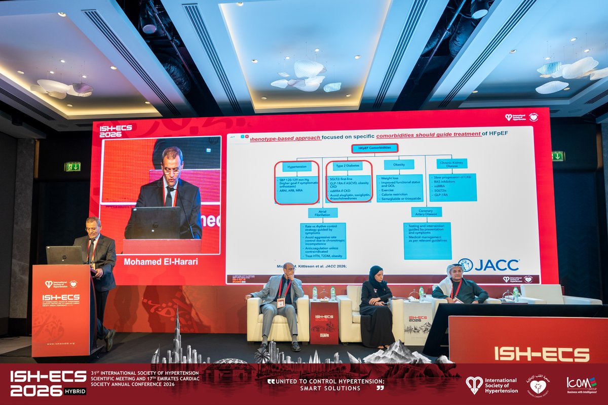 ECS_heart's tweet photo. Expertise on Stage. Impact Beyond It.
Every presentation brings a new perspective, every discussion adds another dimension and every voice contributes to better patient care.
#ISHECS2026 #ISH2026 #ECS2026 #Dubai https://t.co/6240Dhen7J