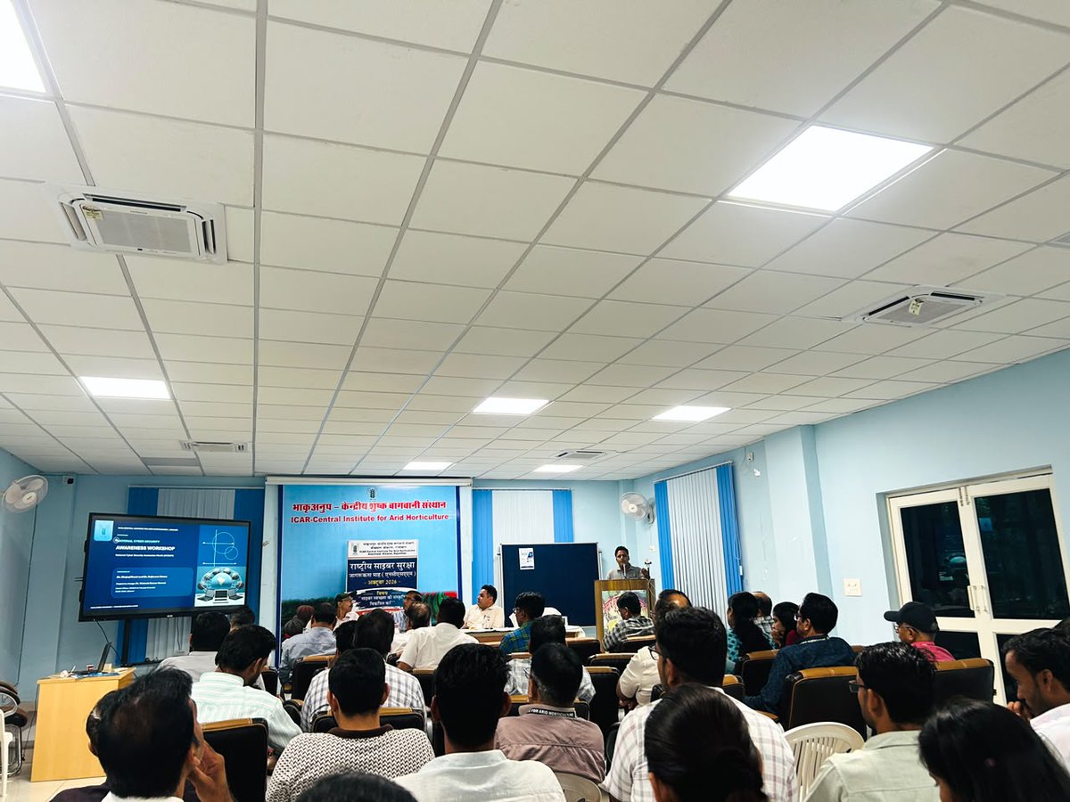 CiahIcar's tweet photo. Successfully organised Workshop on Cyber Security on 23.10.2026
Cyber Fraud Complain: https://t.co/XkvDkQqdAH
Helpline Number: 1930
#CyberSecurityWorkshop #NationalCyberSecurityAwarenessMonth #NCSAM #CyberHygieneOurCulture #CyberJagrooktaDiwas2026 #ICAR @icarindia #CIAH https://t.co/nIISpS8uUE