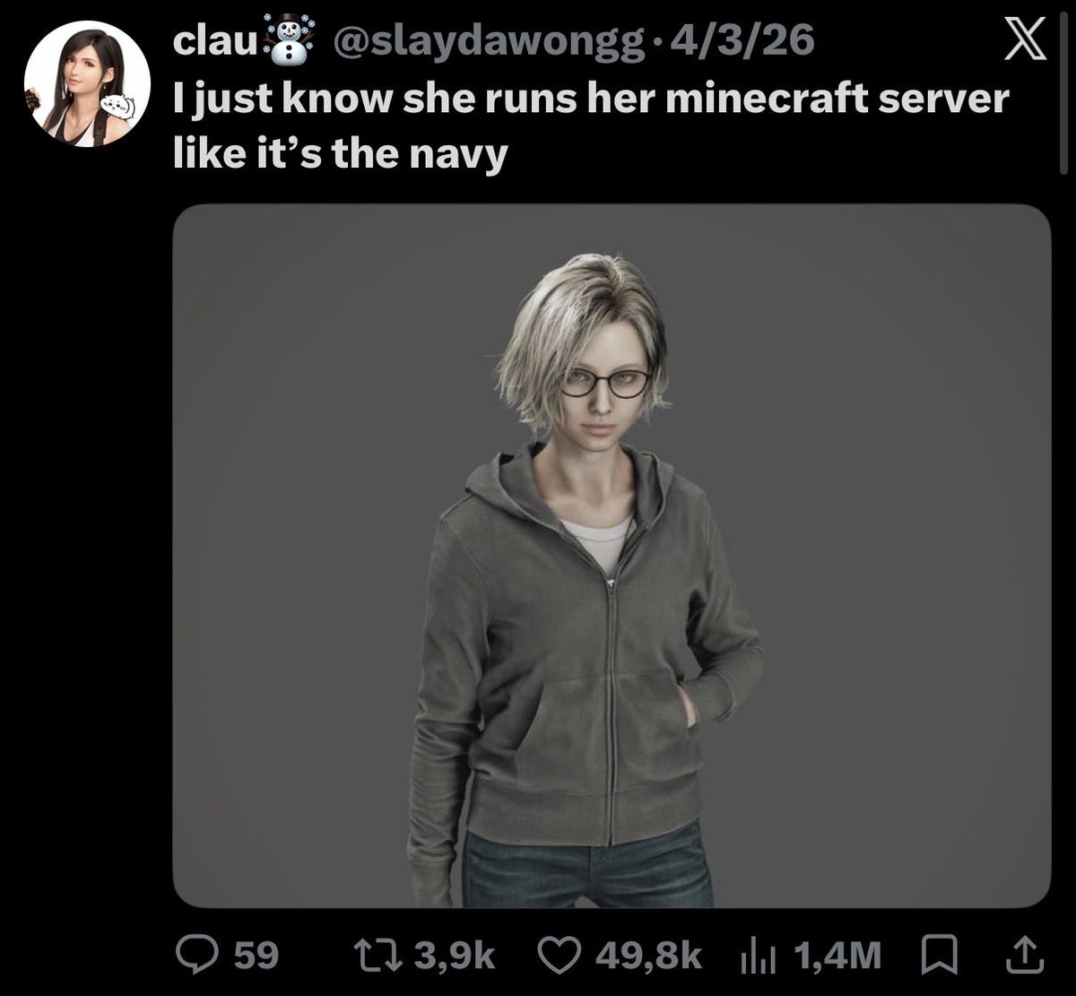 slaydawongg's tweet photo. “what’s your biggest impact on the internet”

I made the famous she looks like…grace screenshot https://t.co/FdoS4hSvVZ