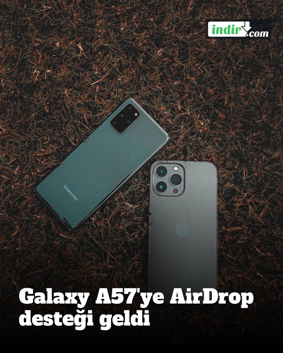 indir_com's tweet photo. Galaxy A57 ve A56'ya AirDrop desteği geldi. One UI 9.0 ile Quick Share üzerinden iPhone'a doğrudan dosya göndermek mümkün. #Samsung #AirDrop #indircom https://t.co/hFl7QZVjZ0