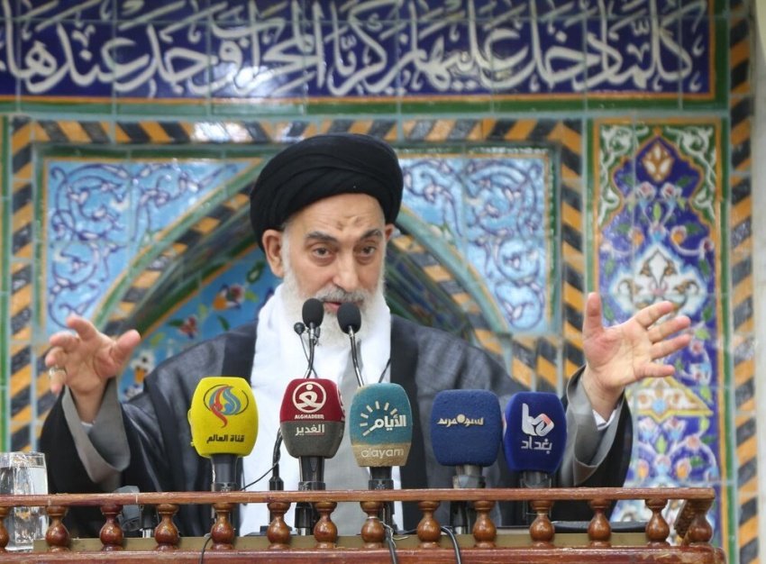 yse_192's tweet photo. خطيب جمعة النجف صدر الدين القبانجي: الحكومة العراقية تشدد الخناق على إيران بإغلاق منفذ الشيب الحدودي

#العراق #بغداد https://t.co/4jO5e4gUSf