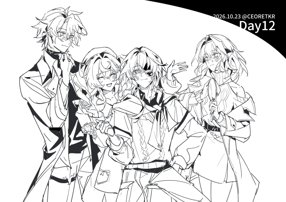 Ceoretkr's tweet photo. 速写练习
喜欢这个🥰单独发发🤍🩷💚💜 https://t.co/TtvNGGXKGt