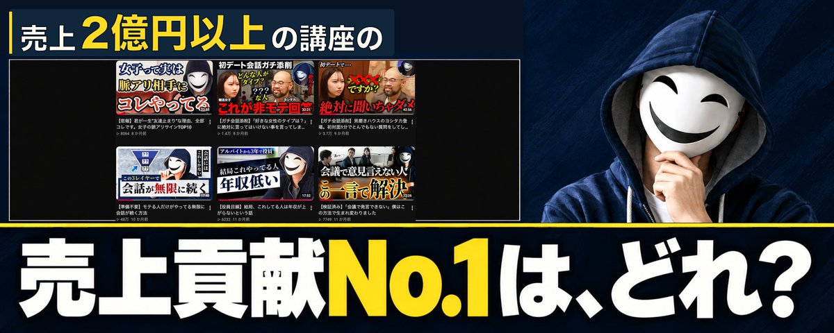 【※チート】ハウツー動画は売上に繋がらない。2億円以上売れた講座の売上貢献No.1はこの動画でした