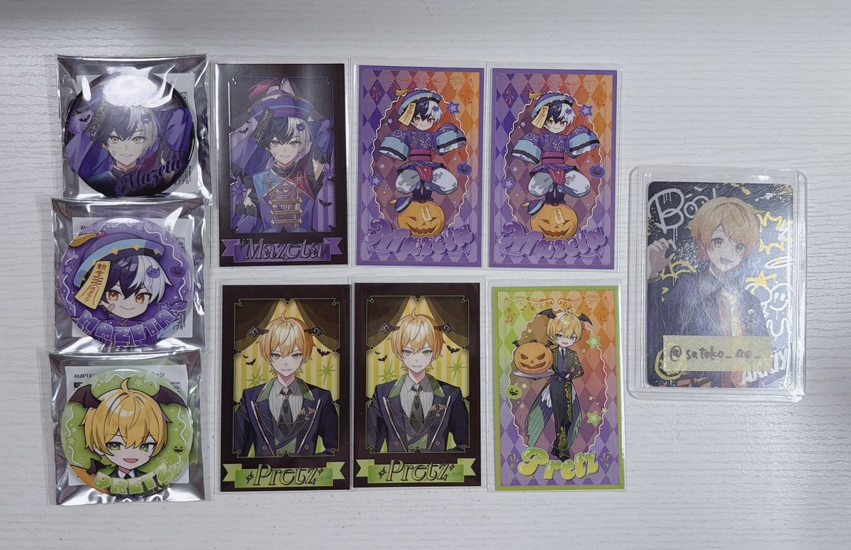 satoko_ao_'s tweet photo. AMPTAK  ハロウィングッズ  交換

譲）画像1～3枚目

求）💛さん(デフォ >> 等身)

当方等身↔お相手様デフォ◎
デフォはデフォ同士のみ。
郵送 or ツアー現地手渡し(全公演◎)

お気軽にお声掛けお待ちしております🙇‍♀️

#AMPTAKグッズ交換 https://t.co/8hmohXdFFc