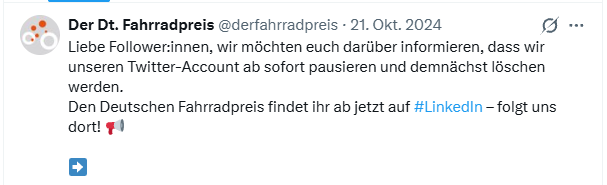 ________normal's tweet photo. @BMV @derfahrradpreis Der verlinkte Account ist seit zwei Jahren inaktiv. Offensichtlich muss man zwingend inkompetent sein, um für die deutsche Regierung tätig zu werden. https://t.co/UcpKRcBmNR