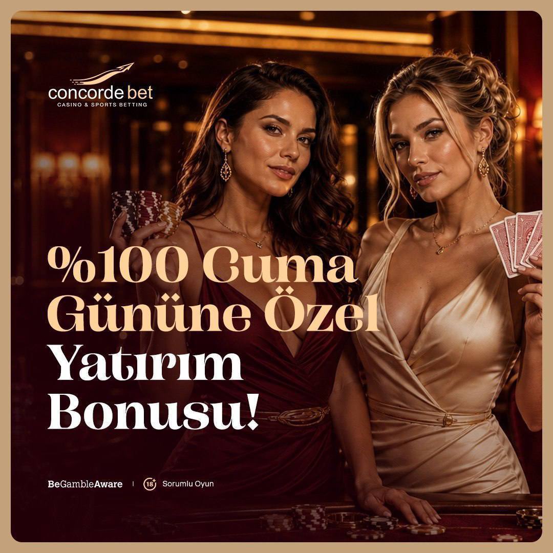 ConcordeSocial's tweet photo. %100 CUMA GÜNÜNE ÖZEL YATIRIM BONUSU!

Cuma gününe özel yatırımlarına %100 Bonus anında hesabına eklensin. Daha fazla bakiye, daha fazla oyun, daha fazla kazanç şansı…

Cuma’yı Concordebet’te değerlendir!

Giriş için tıklayınız: https://t.co/7GXGC0Uvil https://t.co/ZWLv2QxS3G