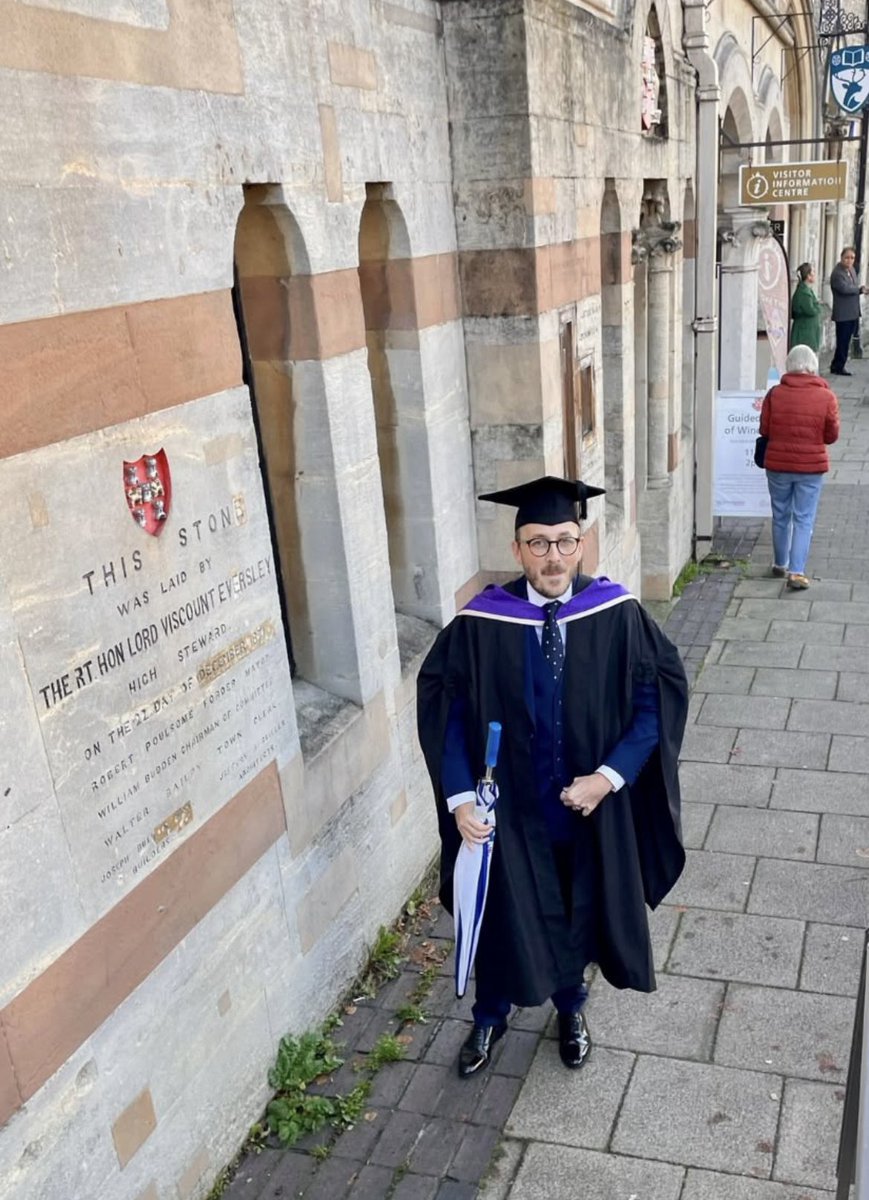 TerrySparrow4's tweet photo. One year ago today when one of my sons made me so proud on his graduation day in Winchester! ❤️ No mean feat as a working dad with 2 young children too. He’s got the kindest heart too, and is perfect for the career path he took that degree for. https://t.co/IXtK9WCRZ8