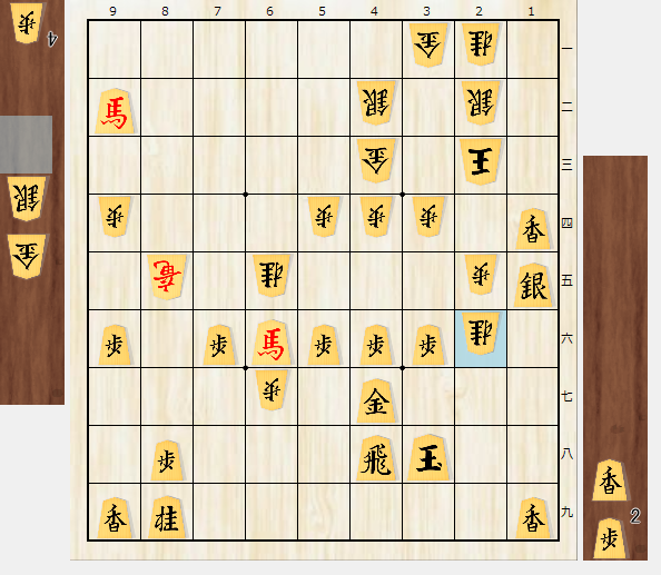 F_Masaki97's tweet photo. "寄せの組み立て"
(20251210_taiyo_unajyu-f Sora_Ginko@floodgate=定跡)
URL https://t.co/NjJJekaJIX
図2 ▲1六同香は△6五龍▲同馬△3九銀～△5九角 https://t.co/jFCmS8nb5T